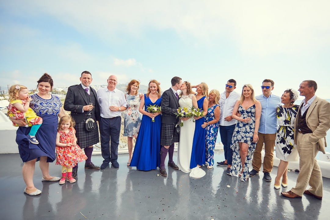wedding family group