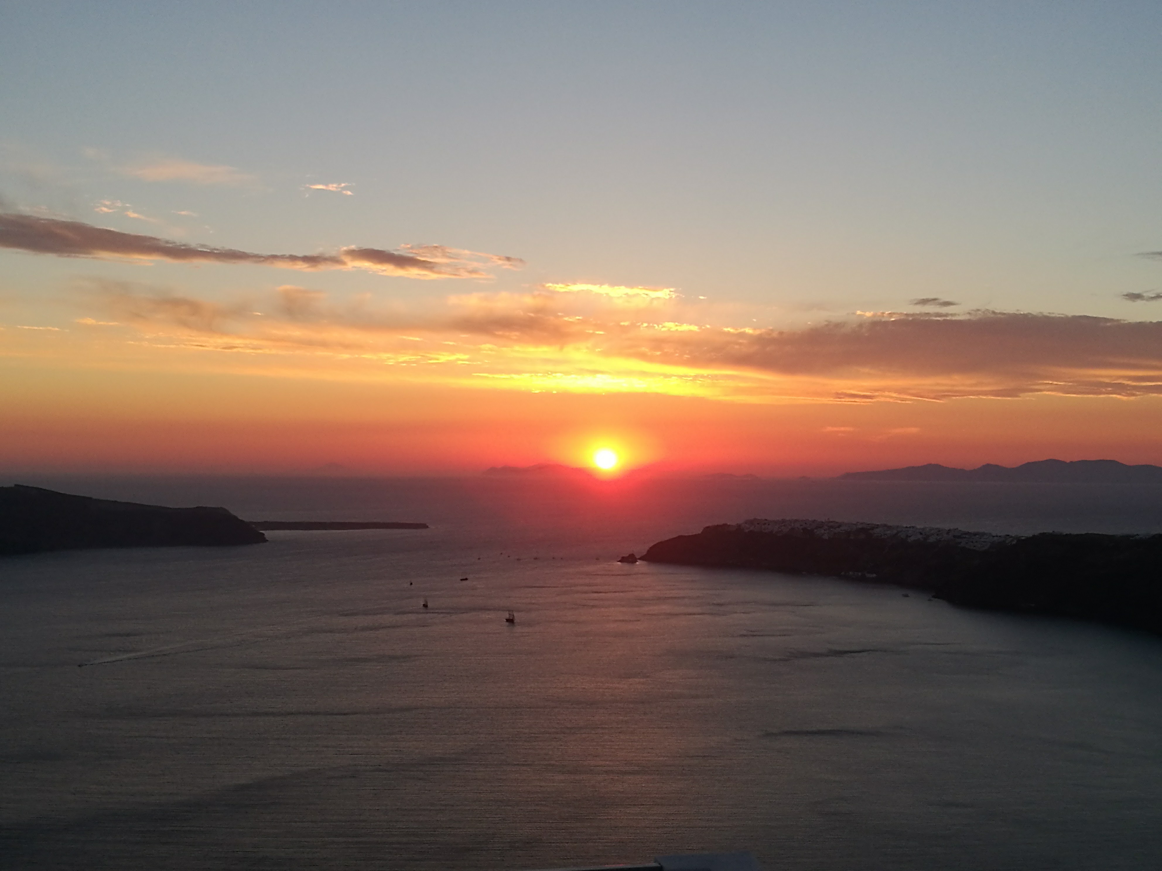 Sunset over Santorini