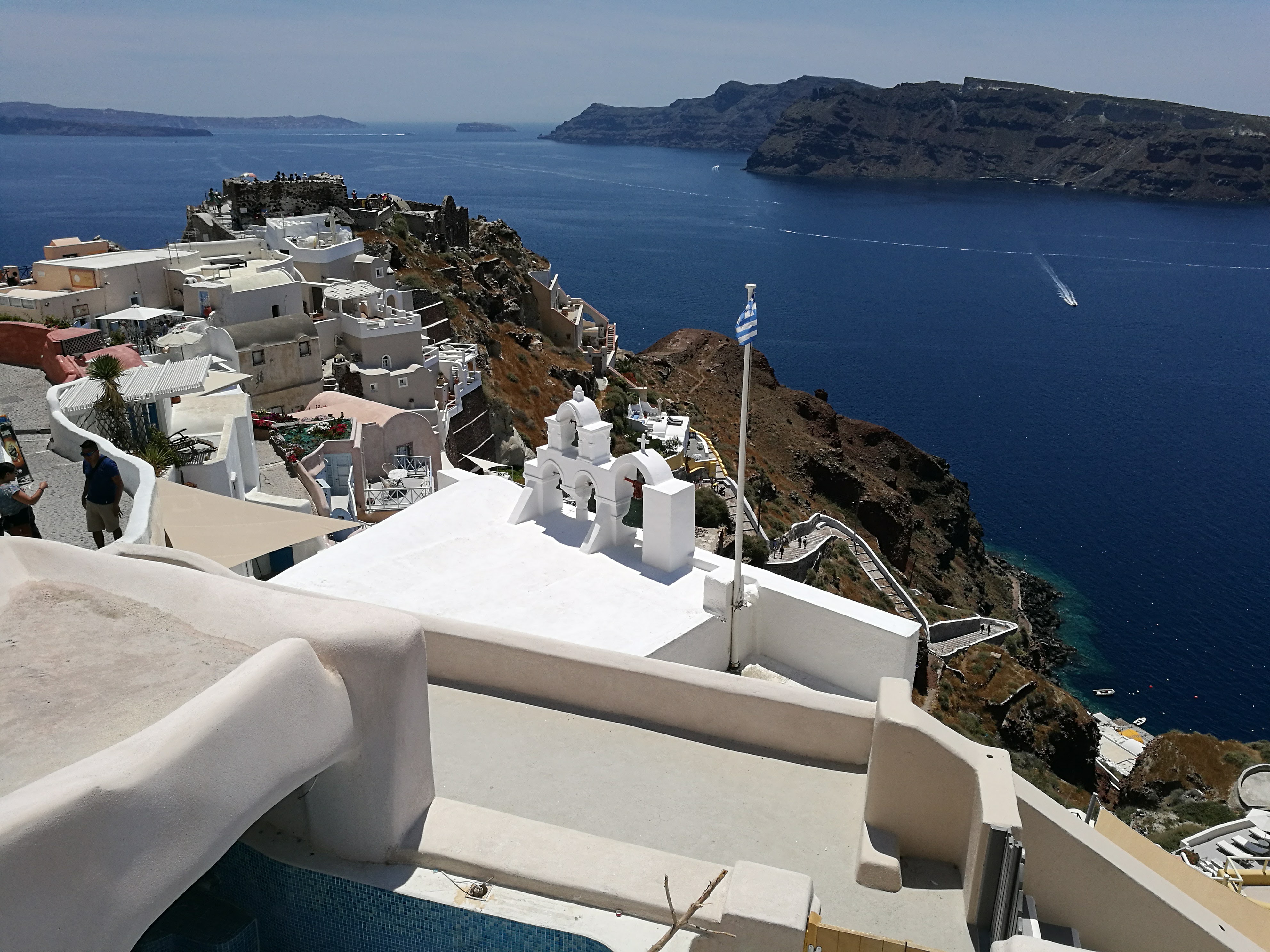 View from Oia in Santorini
