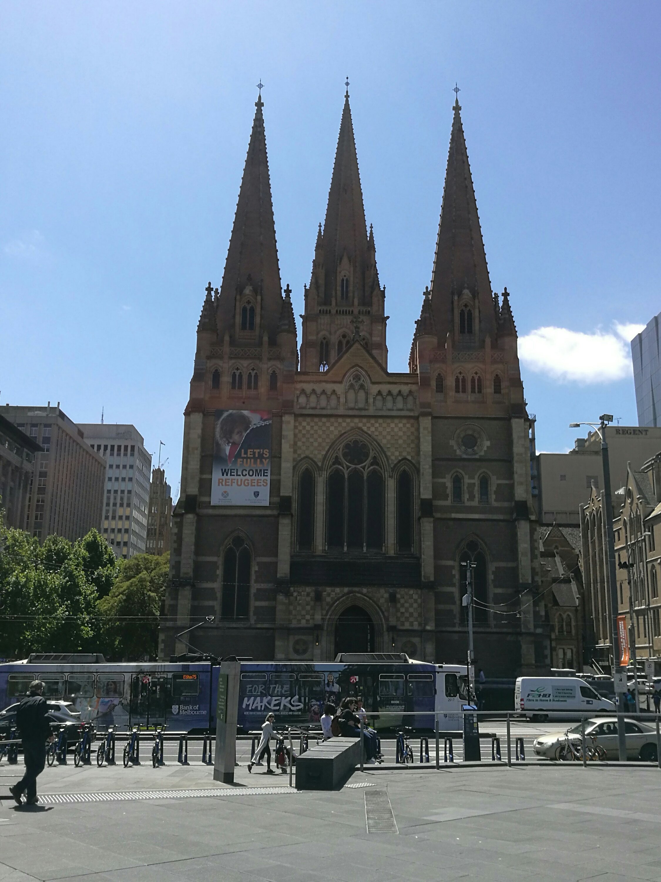 St Pauls Cathedral from Federation Square