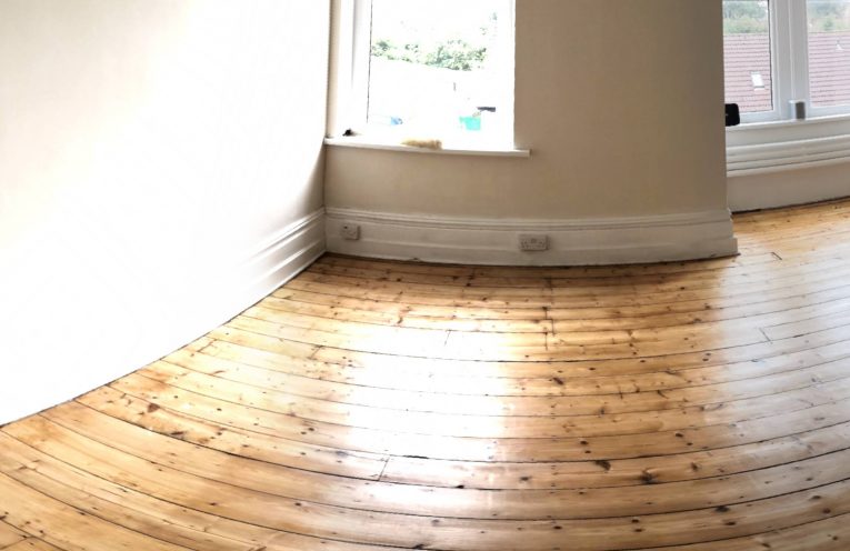 shiny new bedroom floor