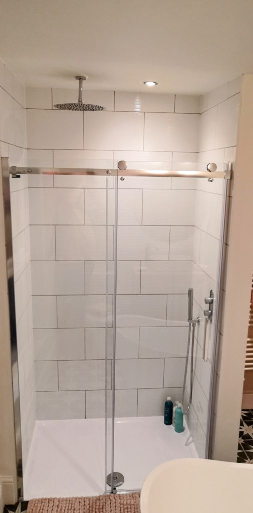 The new shower